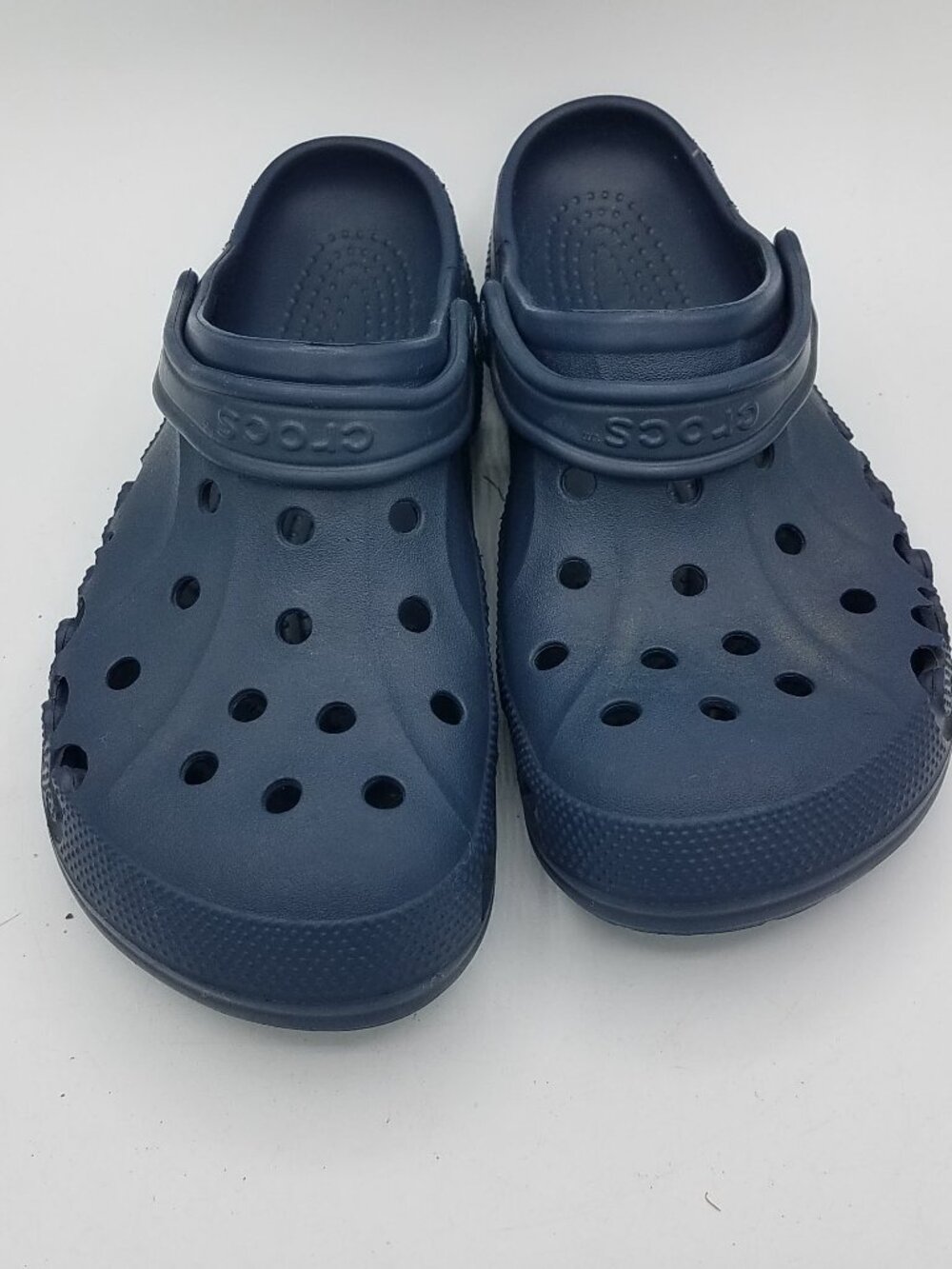 Crocs Baya Clogs Mens 10 Womens 12 Navy Slip On Sandals Comfort 10126